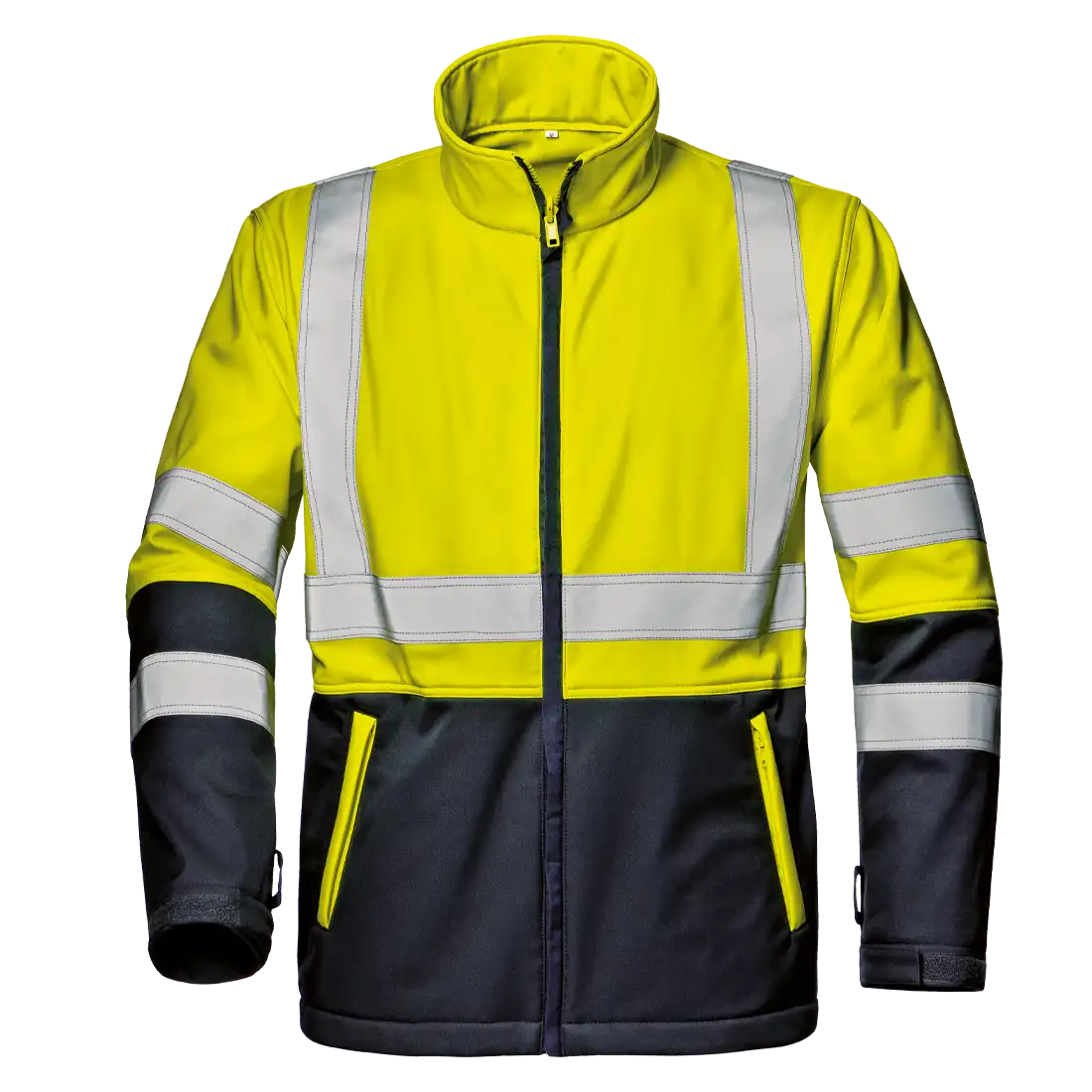 SIR SAFETY MICROLINES COMPLEX High Vis Softshell Jacket Men - Reflective Bands – Image 2