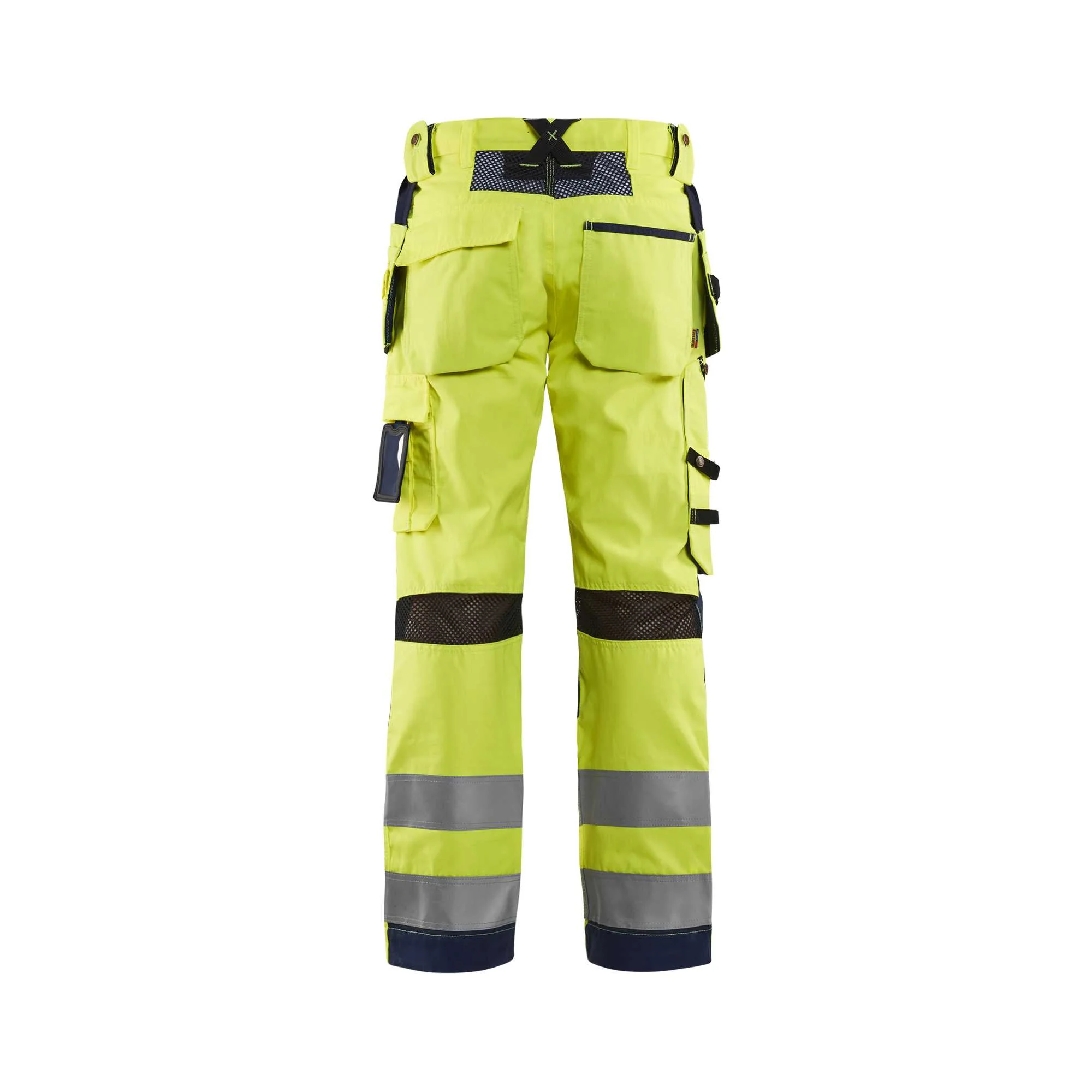 BLAKLADER 15651811 | Ventilated Hi Vis trousers Hi Vis Reflective Work Trousers Men - Mesh Panels – Image 3
