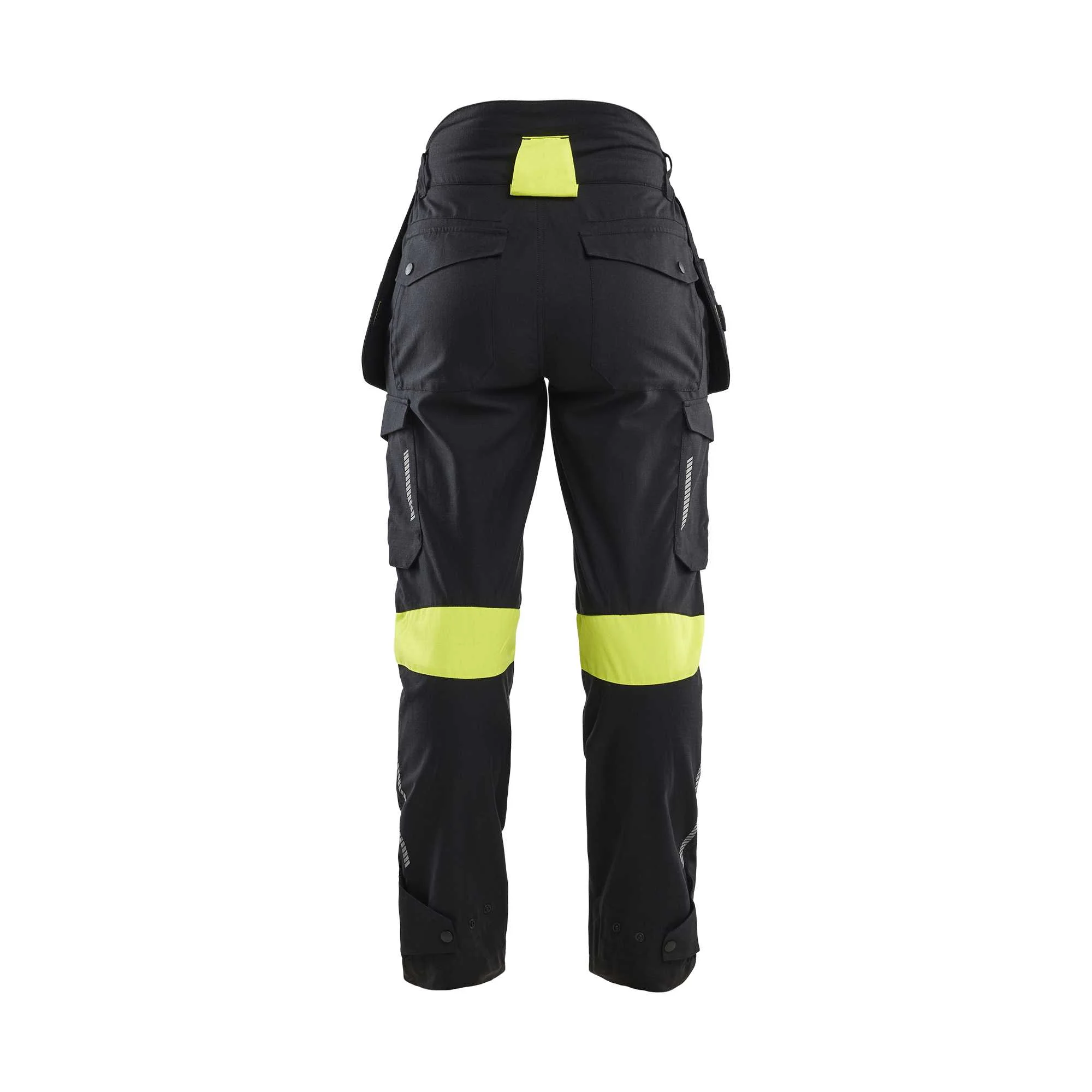 BLAKLADER 71081512 | Women's Craftsman Inherent Trousers Hi Vis Reflective Work Trousers Women - Ripstop Fabric