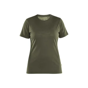 BLAKLADER 35371743 Women's Merino Wool T Shirt Short Sleeve Work T-Shirt WOMEN - 85% Merino Wool