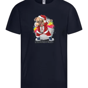 Christmas Pug Dab Design - Comfort kids fitted t-shirt