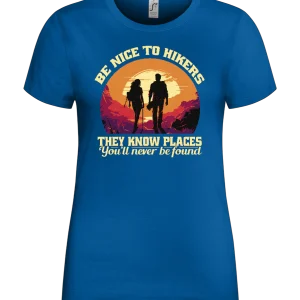 Be Nice to Hikers Design - Premium women's t-shirt