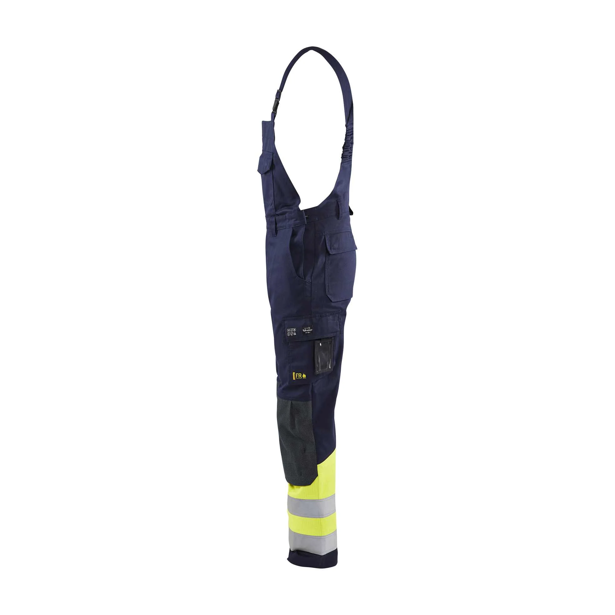 BLAKLADER 26071514 MULTINORM CLASS 1 BIB TROUSERS Hi Vis Reflective Work Bib Trousers Men - Antistatic – Image 4