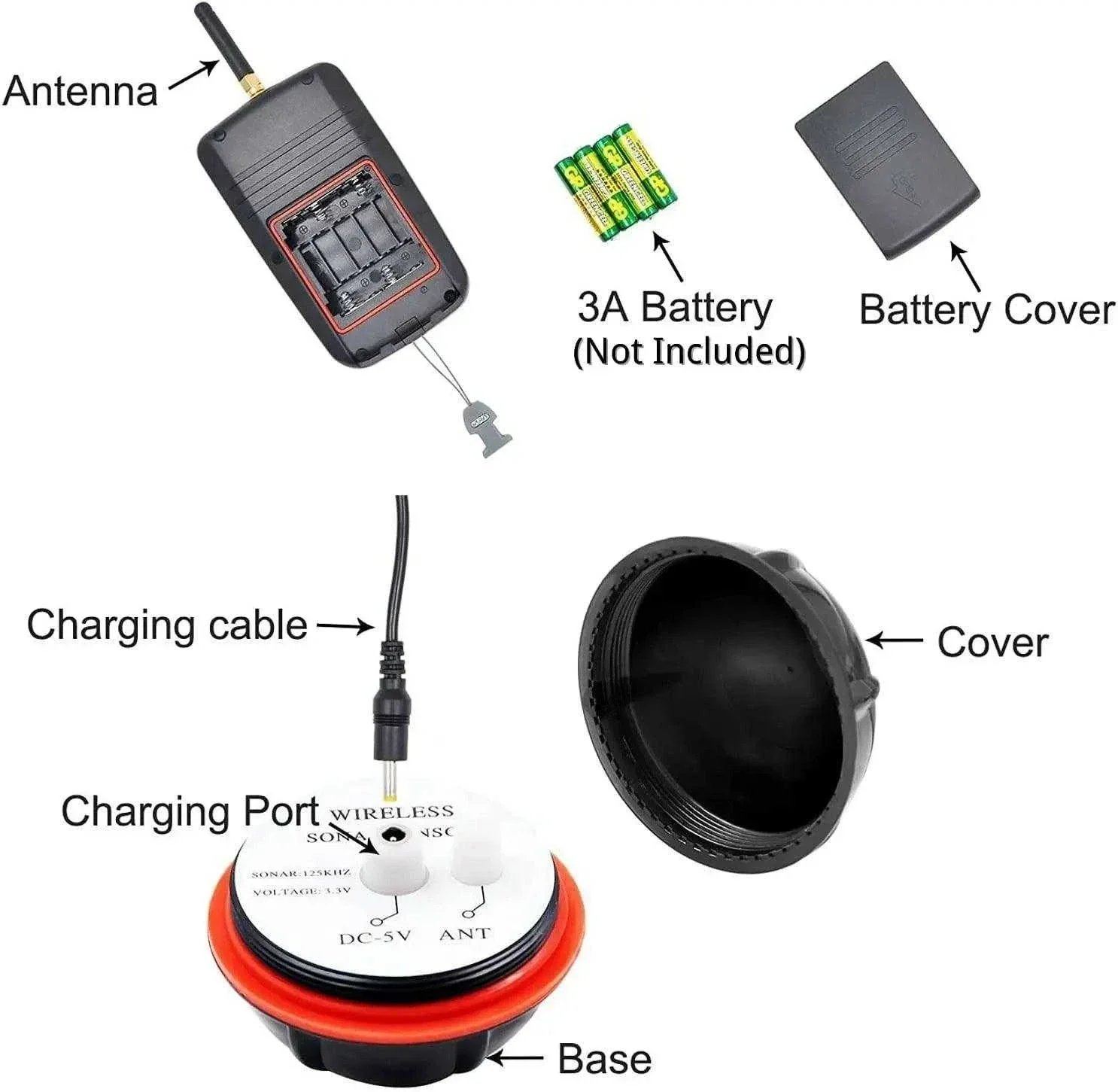 Fish Finder 100M Wireless Sonar-Sensor – Image 5