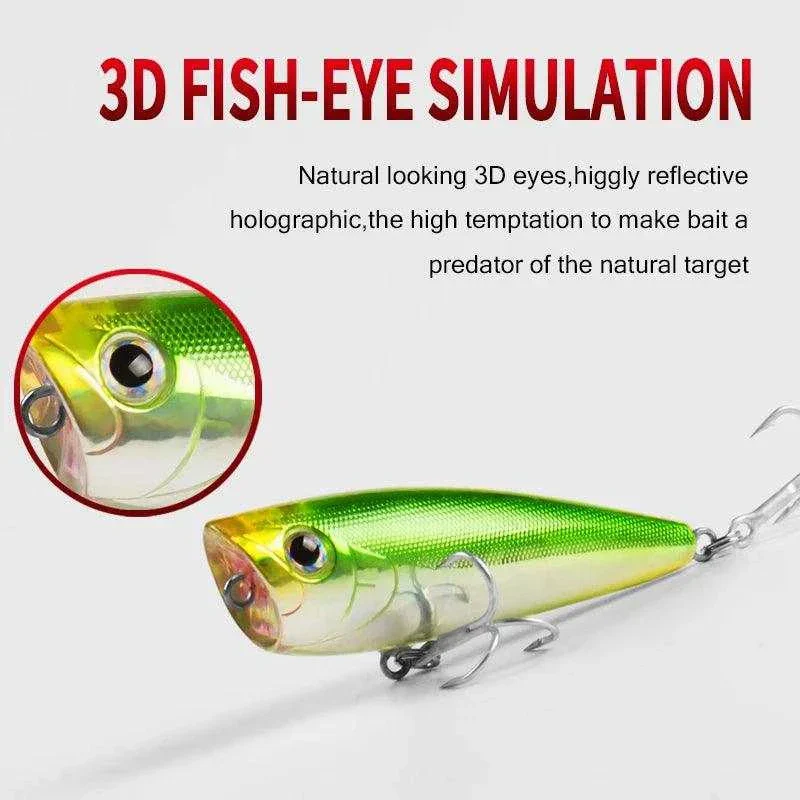BearKing Popper Lures 60mm, 7.0g Wide Wave Motion – Image 4