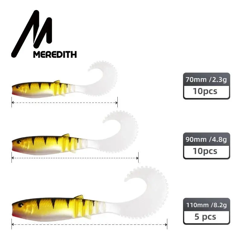 MEREDITH Cannibal Curved Tail Soft Baits (Multiple Sizes) – Image 6
