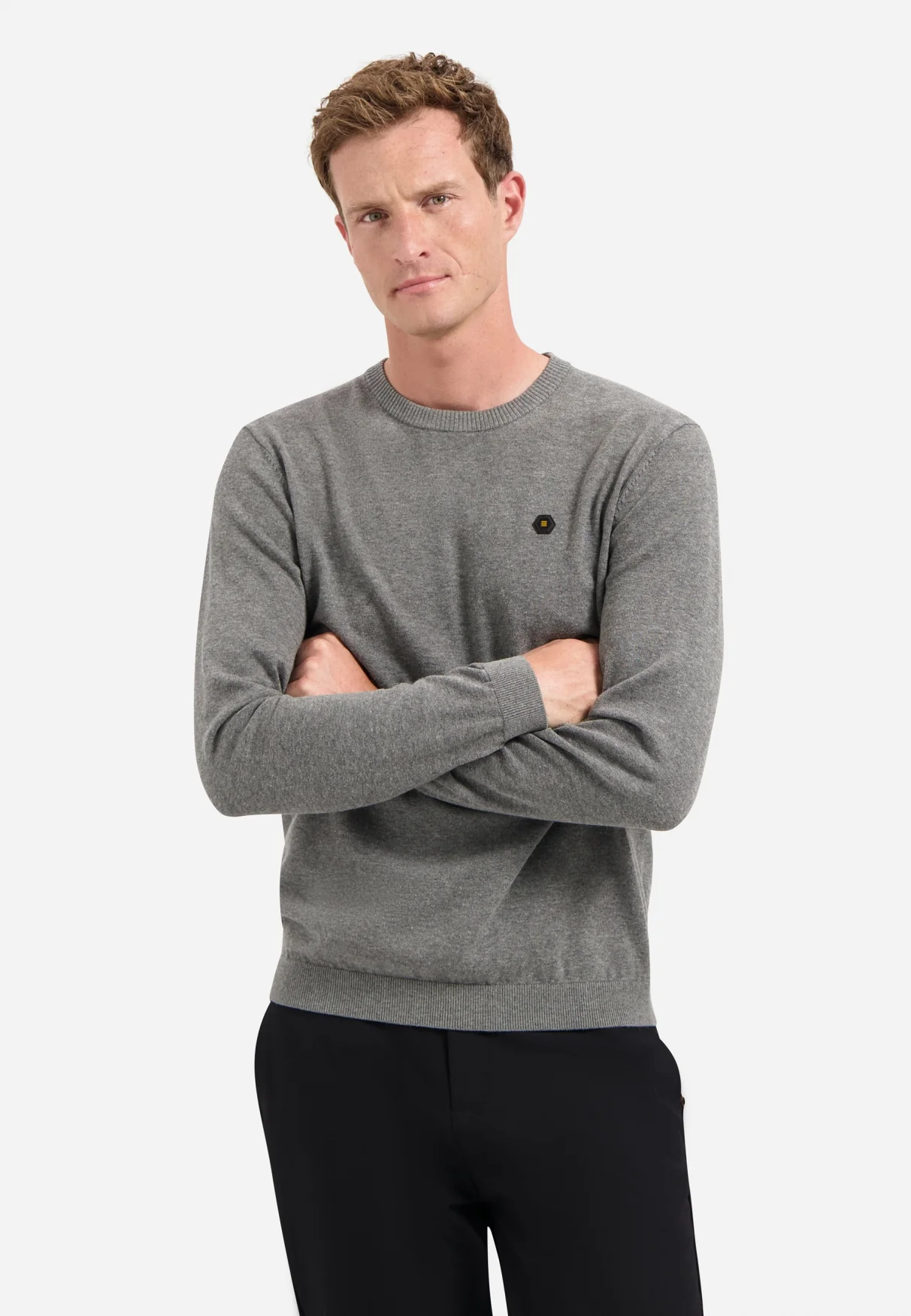 Pull Bicolore Basics Intemporels | Grey Melange