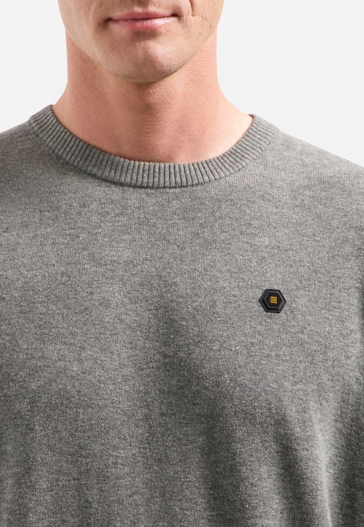 Pull Bicolore Basics Intemporels | Grey Melange – Image 8