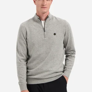 Pull à demi-zip Basics Intemporels | Grey Melange