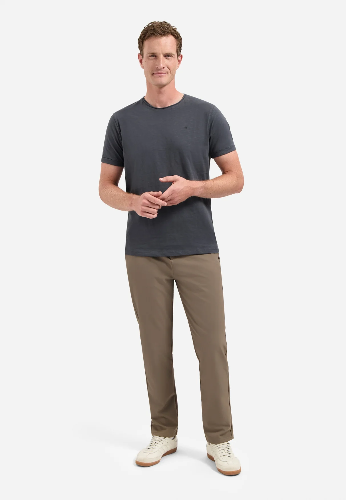 T-shirt à col rond Basics Intemporels | Dark Grey – Image 4