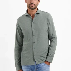 Chemise en jersey Timeless Basics | Dark Steel