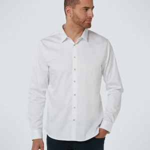 Basic Stretch Shirt Satin Weave | White