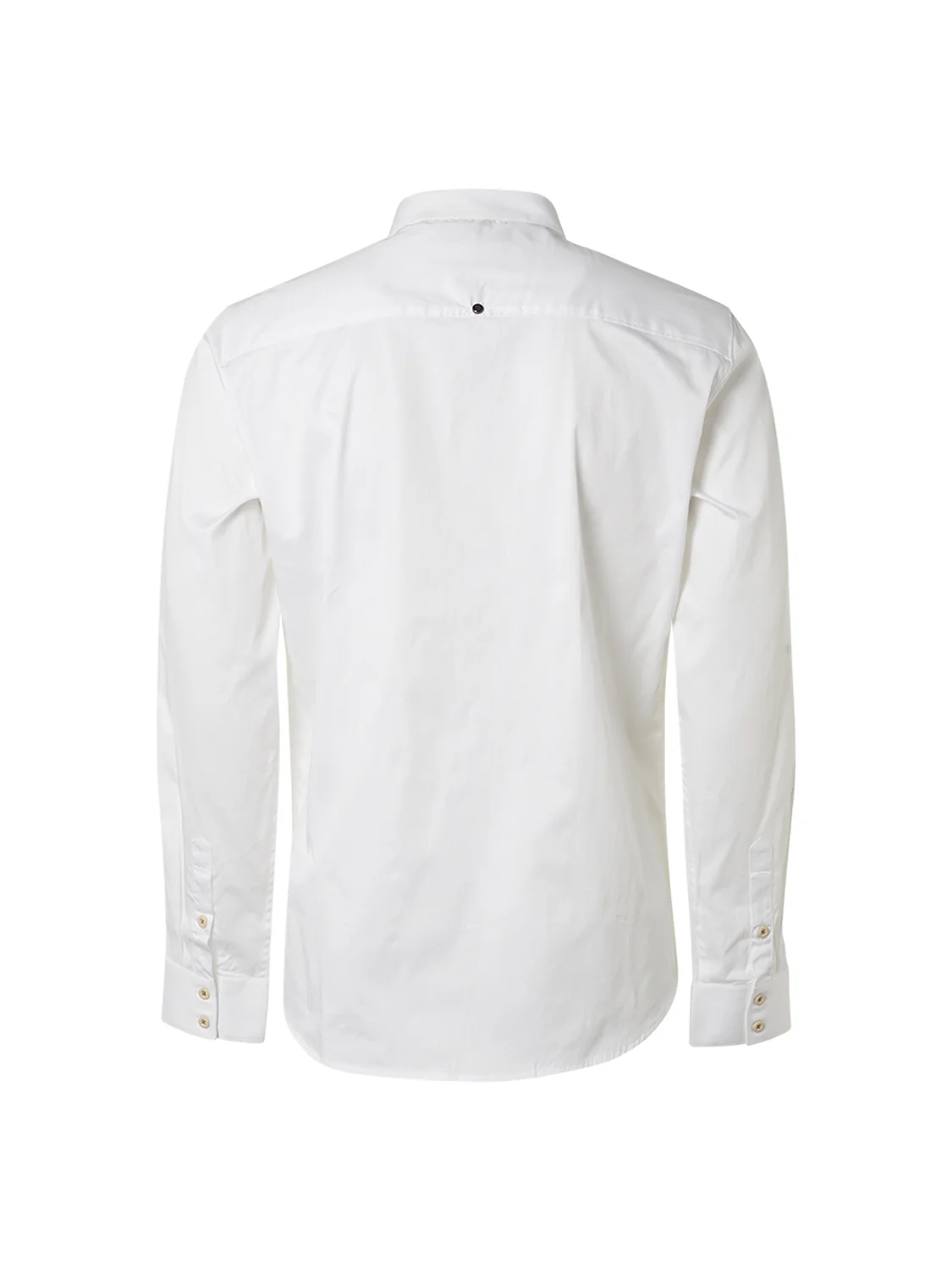 Basic Stretch Shirt Satin Weave | White – Image 7