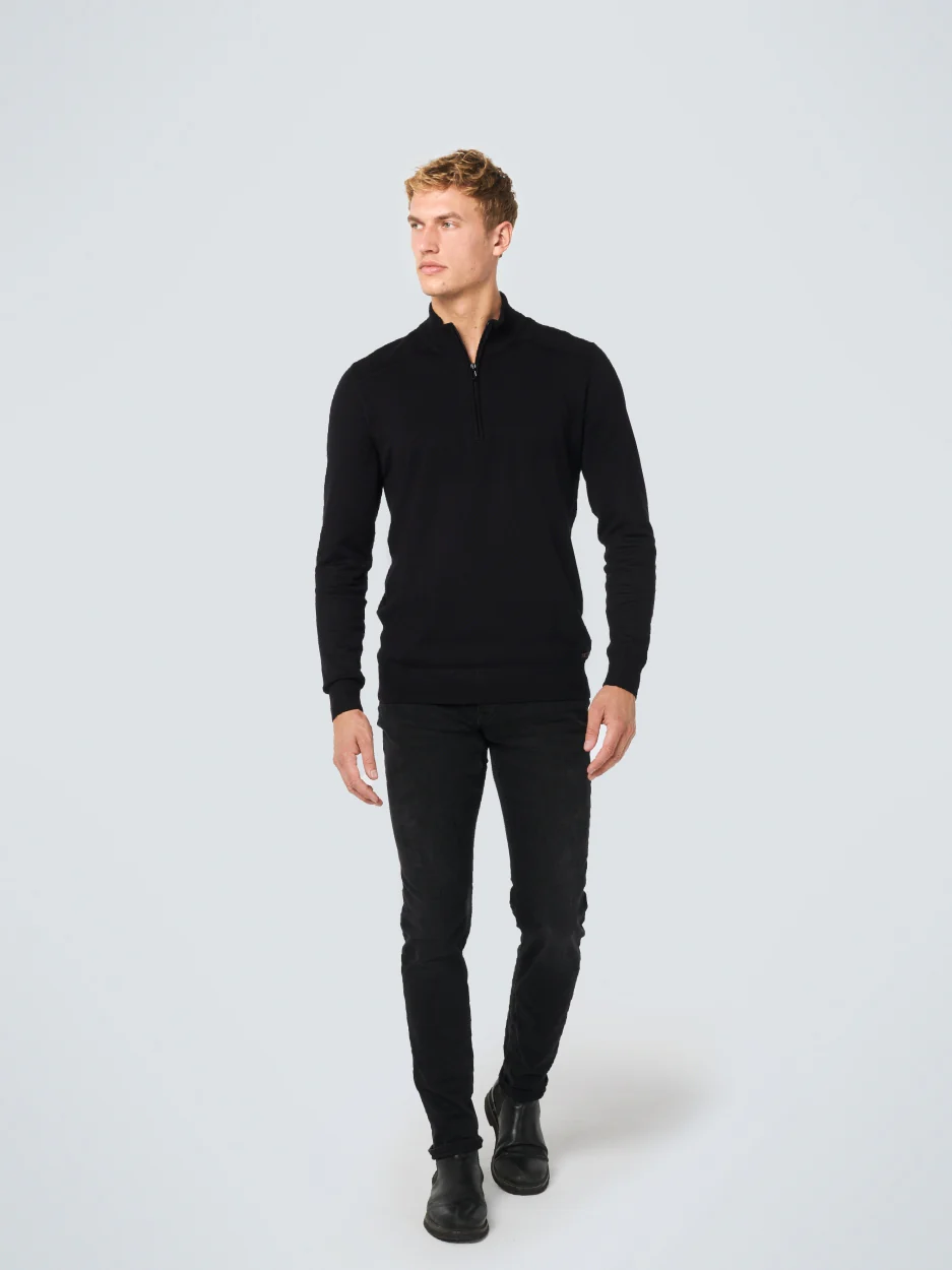 Denim, comfort slim 712, black denim stretch | Length 34 – Image 4