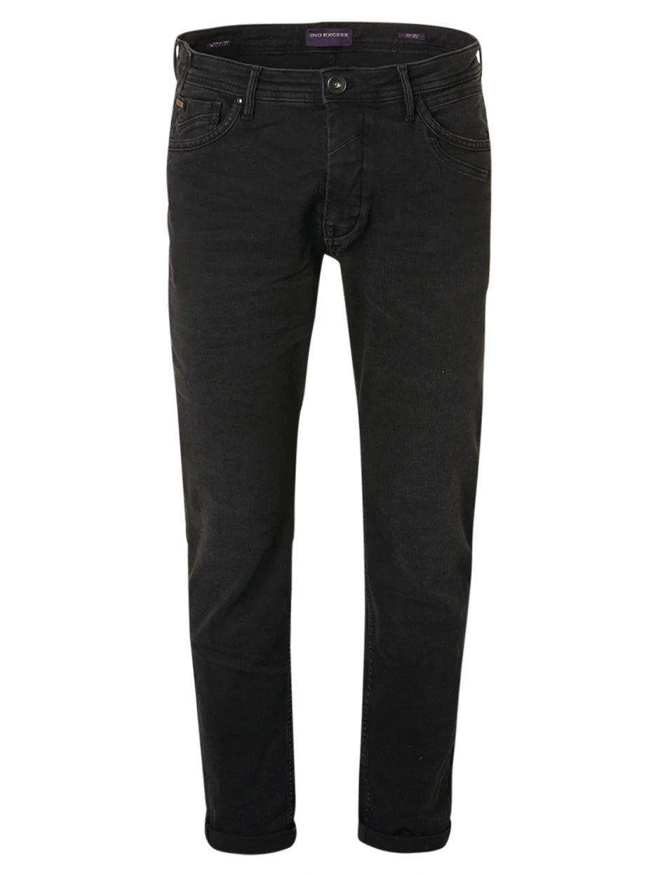 Denim, comfort slim 712, black denim stretch | Length 34 – Image 6