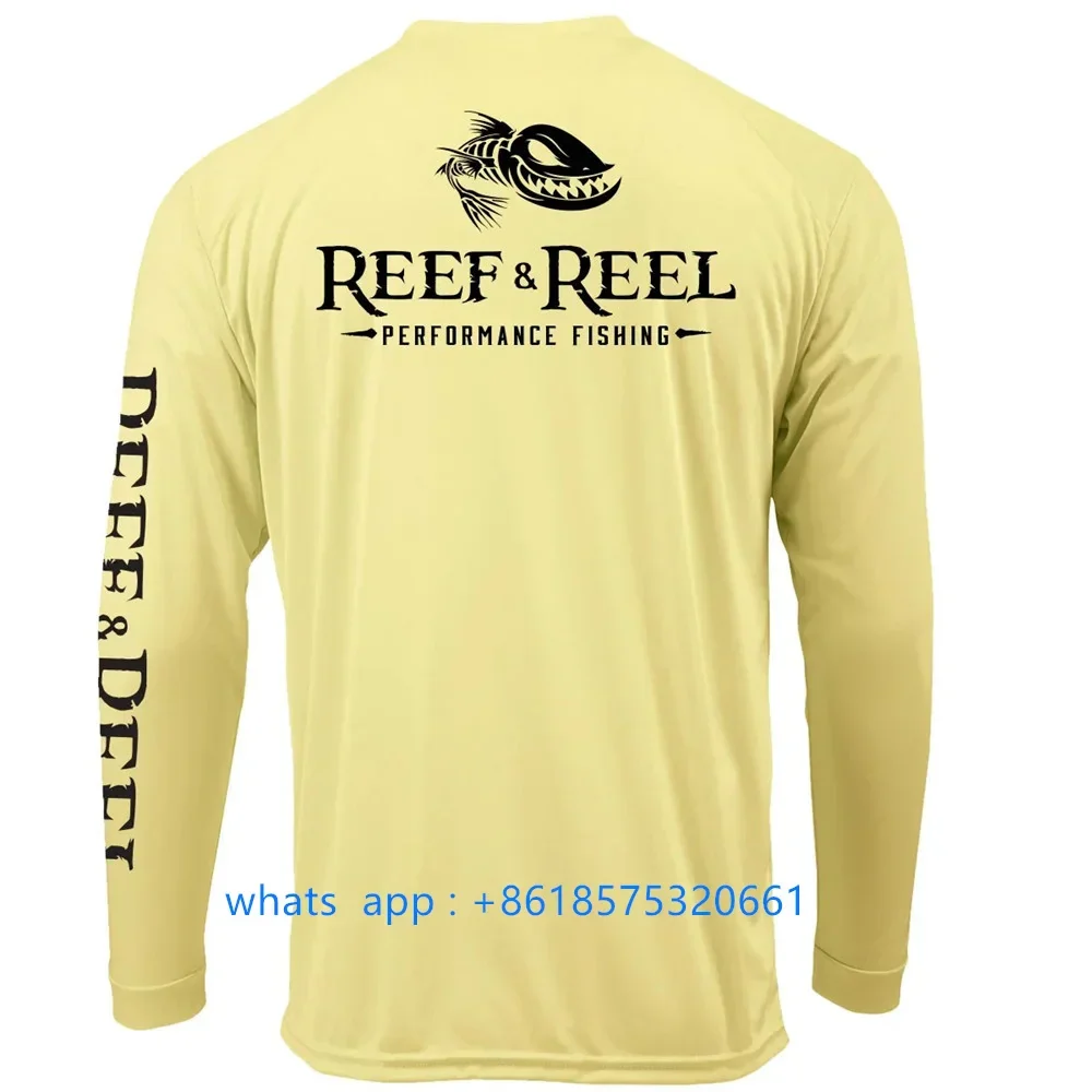 Reef&reel Men's Long Sleeve Fishing Performance Shirt: Sun Protection & Breathable Comfort – Image 5