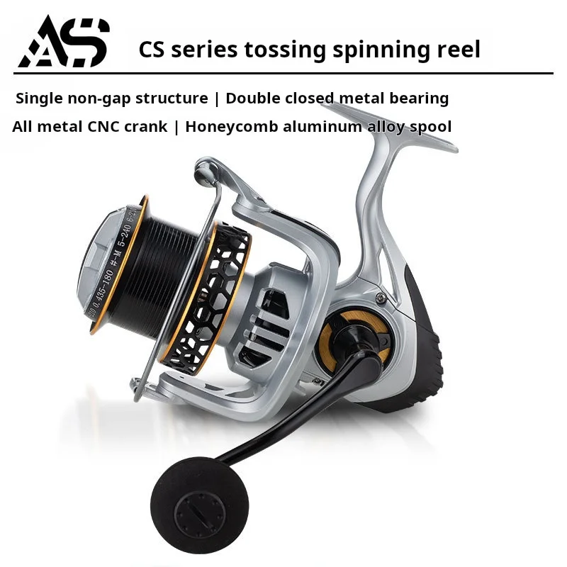 AOSHA CS High-Performance Spinning Reel: Max 25KG Drag, High Speed, Saltwater Ready – Image 3