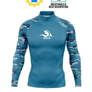 MALFC Men's Performance Rash Guard | UPF 50+ Long Sleeve for Surfing, Swimming & Snorkeling