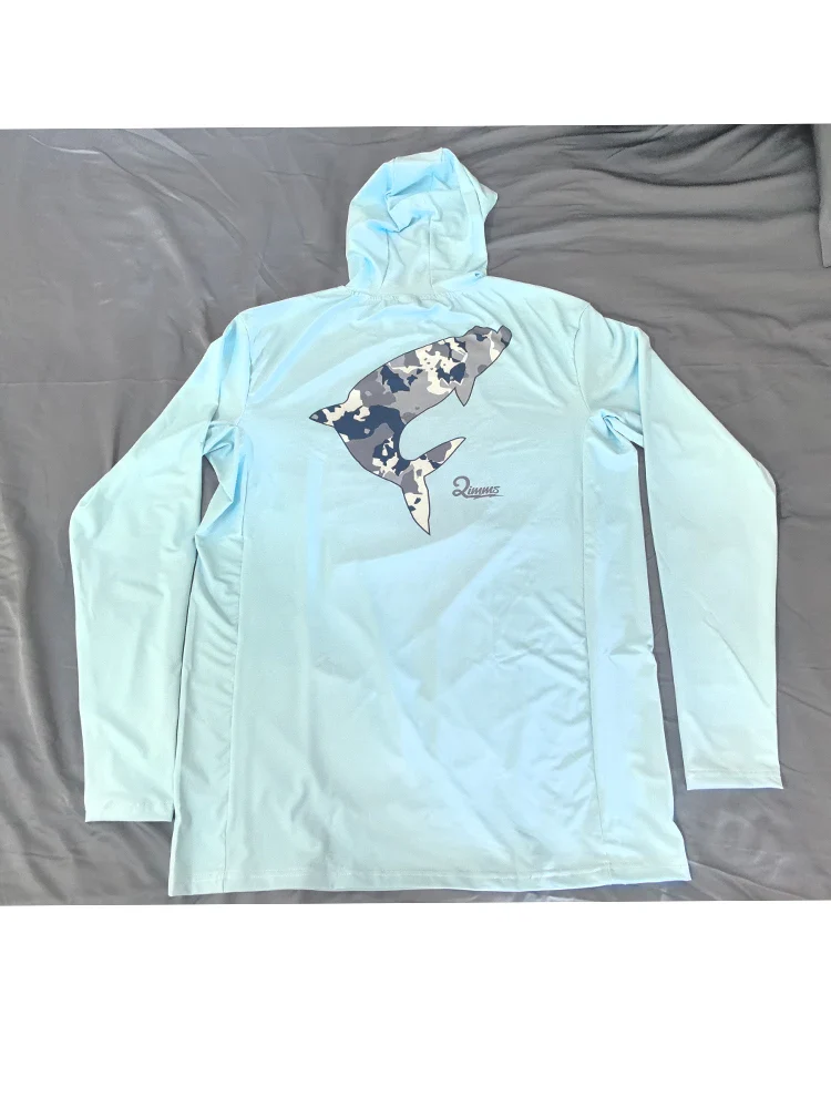 QIWWS Fishing Clothing Camouflage Men's Long Sleeve Mask Hooded Fishing Shirts Upf 50+ Uv Protection Performance Fishing Apparel – Image 6