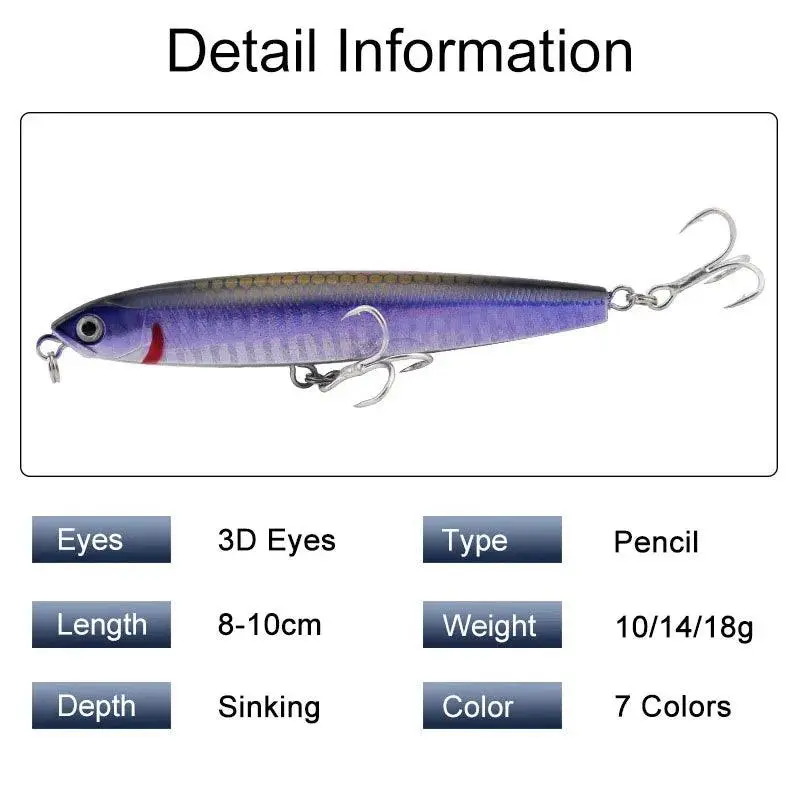 Aukuma XY-535 Sinking Pencil Bait – Image 3