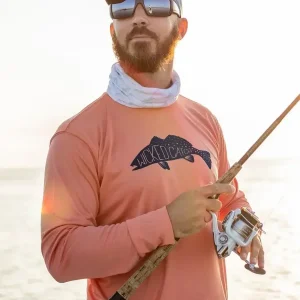 Fishing Season Men's Long Sleeve UV Protection Shirt: UPF 50+ Performance for Anglers
