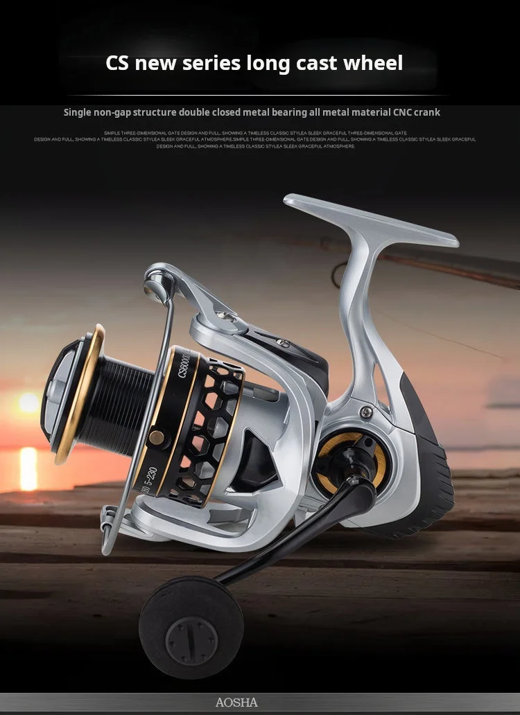 AOSHA CS High-Performance Spinning Reel: Max 25KG Drag, High Speed, Saltwater Ready – Image 8