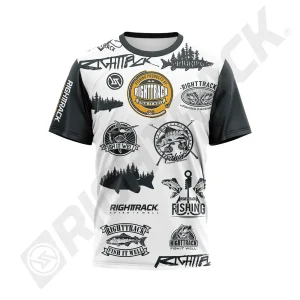 New RightTrack Logo Short Sleeve Fishing T-shirt: Versatile Comfort for Your Active Life