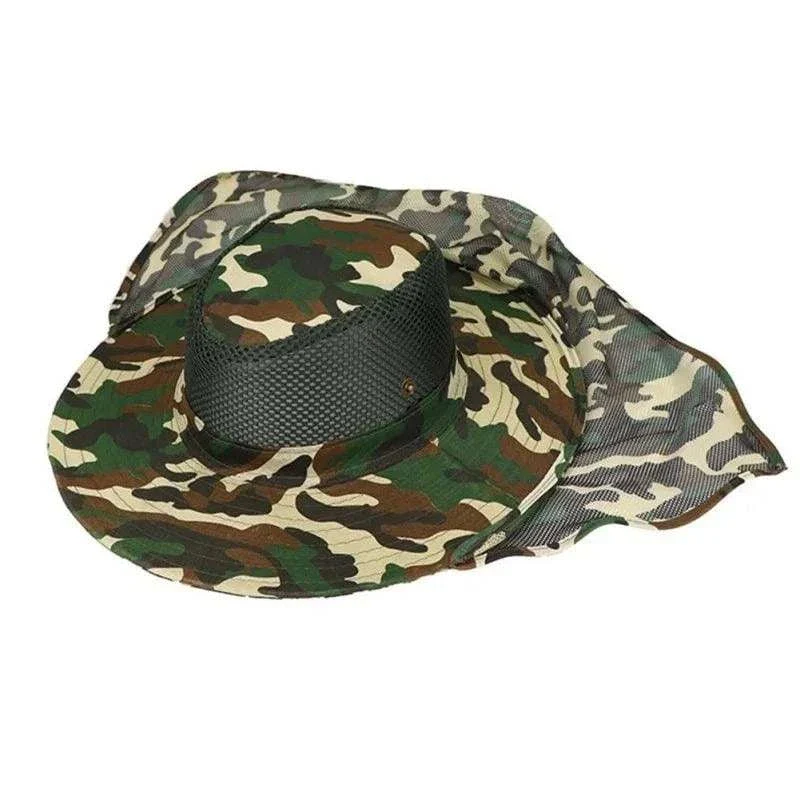 Fishing Hat Wide Brim Camouflage Sun UV Protection – Image 5