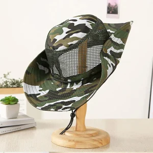 New Summer Cool Mountaineering Cap: Breathable Mesh Sun Hat for Men with Large Brim