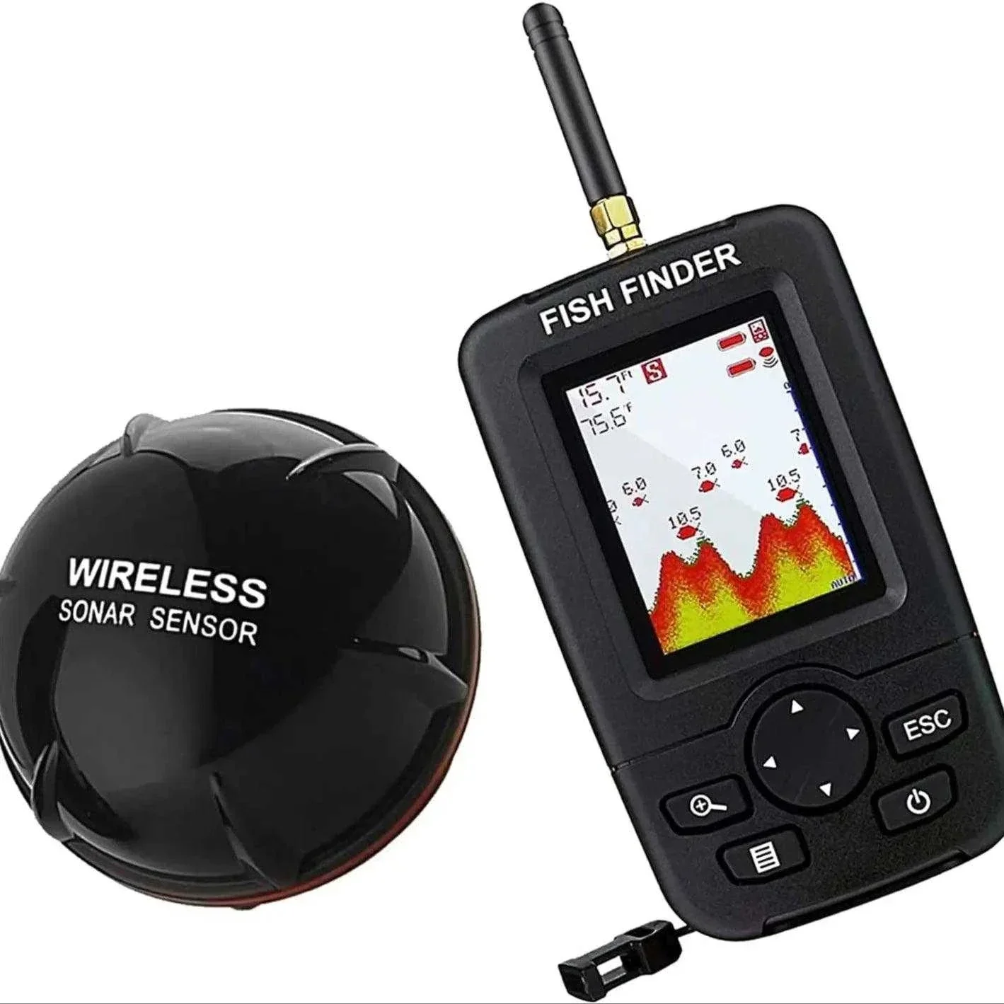 Fish Finder 100M Wireless Sonar-Sensor – Image 9