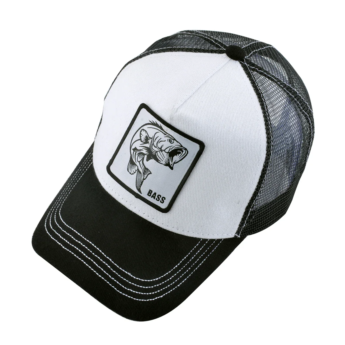 Bass Hunter Baseball Cap with BASS Patch: Four-Season Outdoor Fashion & Sun Protection – Image 3