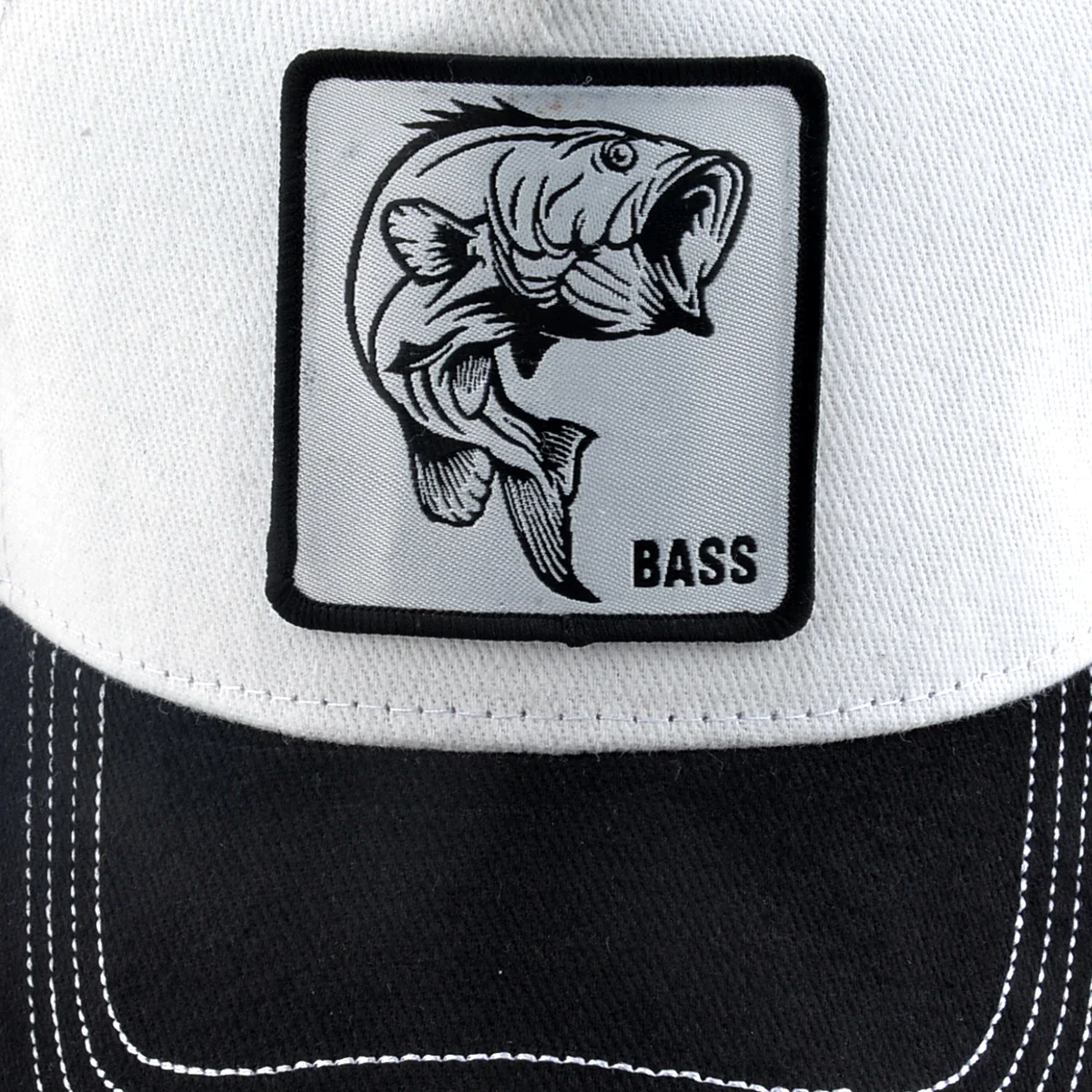Bass Hunter Baseball Cap with BASS Patch: Four-Season Outdoor Fashion & Sun Protection – Image 5