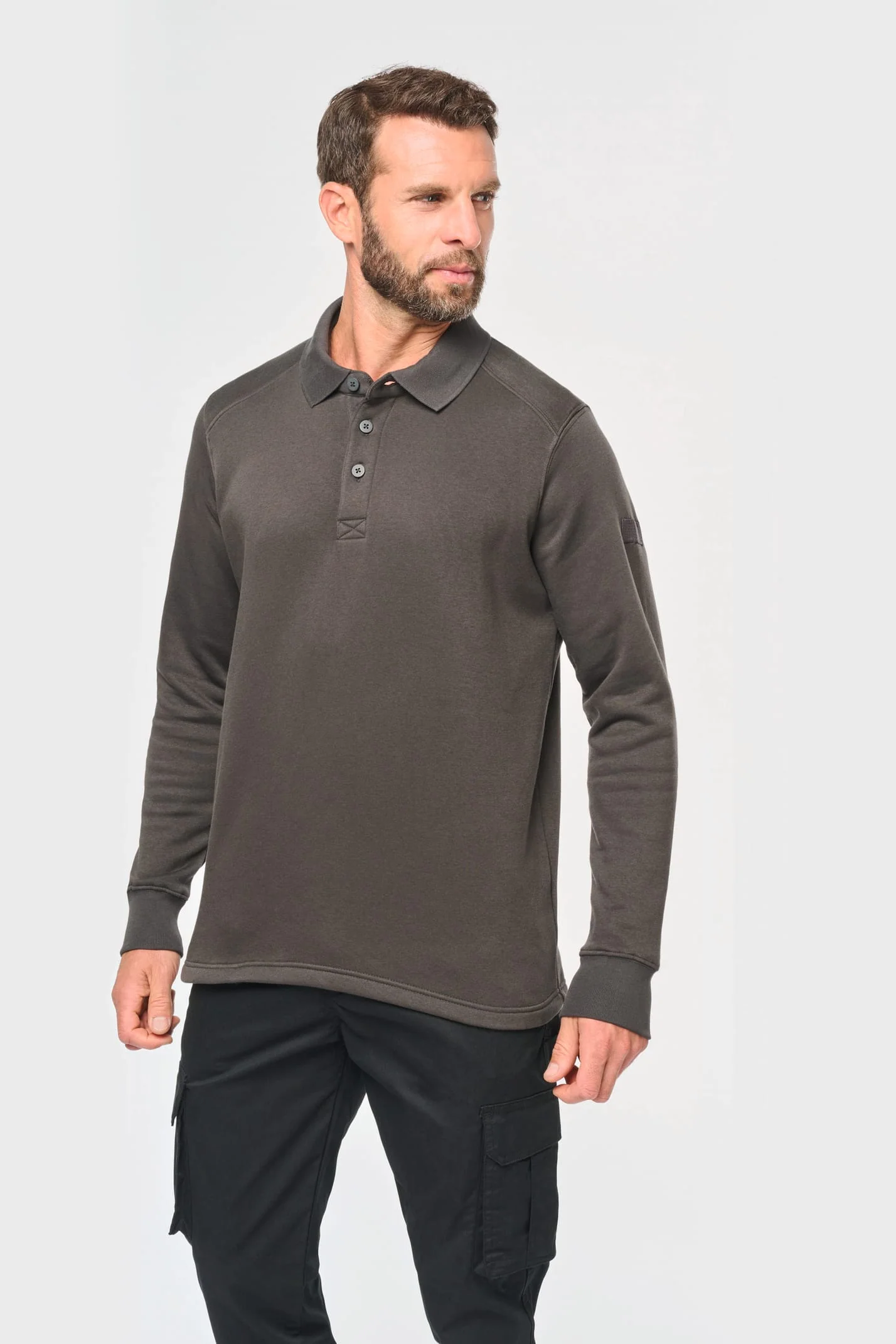 Sweat-shirt col polo homme – Image 2