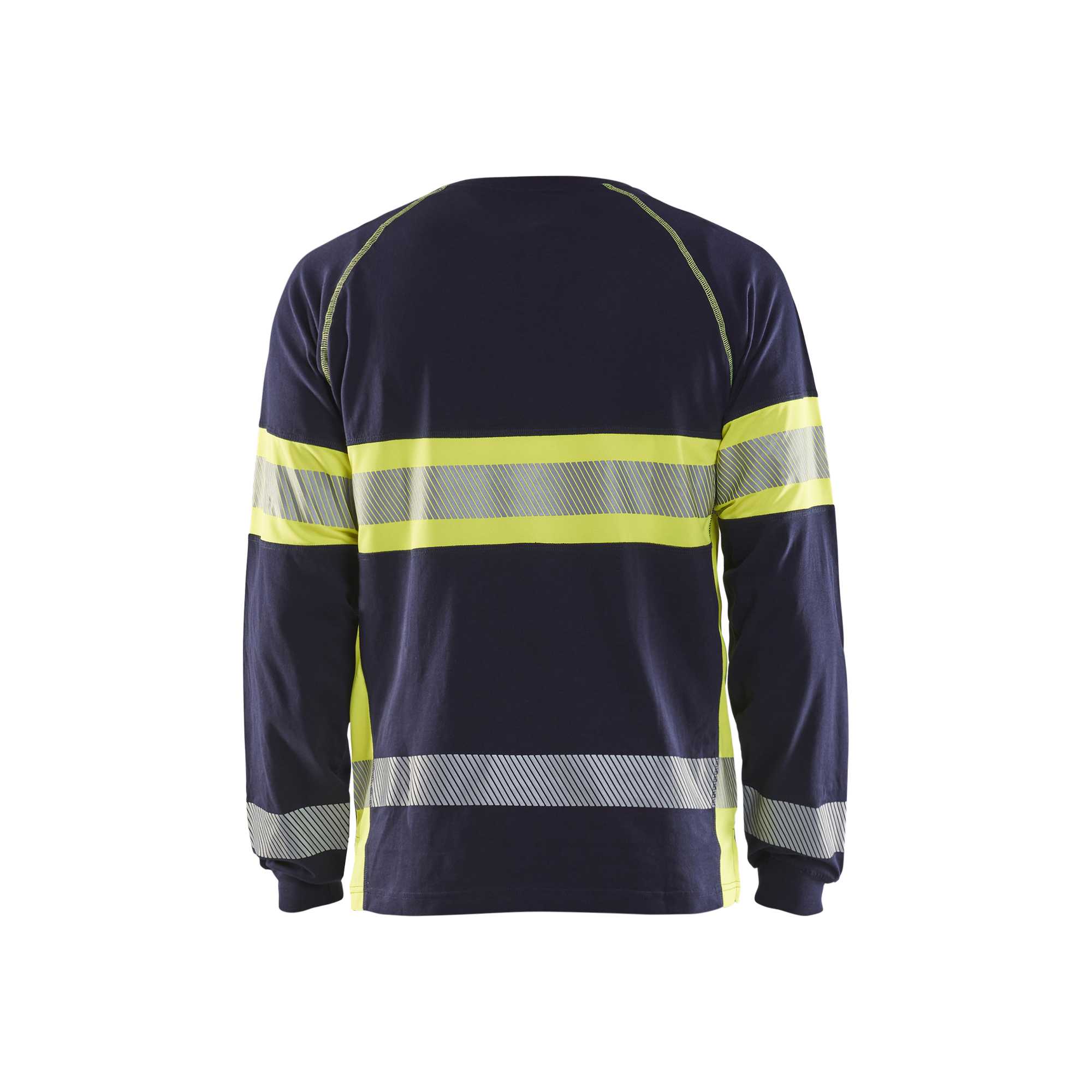 BLAKLADER 35101030 Hi Vis Long Sleeved T Shirt Hi Vis Reflective Long Sleeve Work T-Shirt MEN - 100% Cotton – Image 3