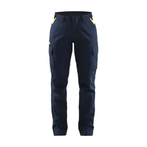 BLAKLADER 71441832 Women's industry trousers stretch Hi Vis Reflective Work Trousers Women - twill fabric
