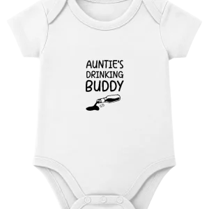 Auntie's Drinking Buddy Design - Baby bodysuit