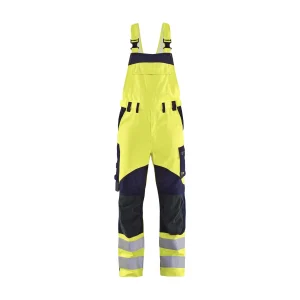 BLAKLADER 28891512 Multinorm Inherent BIB Hi Vis Reflective Work Bib Trousers Men - Ripstop Fabric