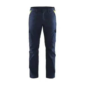 BLAKLADER 14441832 | Industry trousers stretch Hi Vis Reflective Work Trousers Men - twill fabric