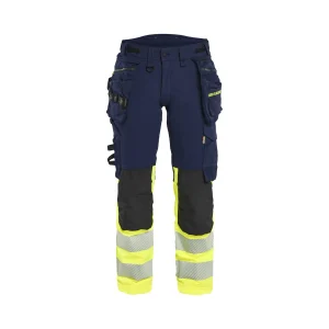 BLAKLADER 70251648 Women's Hi Vis trousers 4 way stretch Hi Vis Reflective Work Trousers Women - double weave