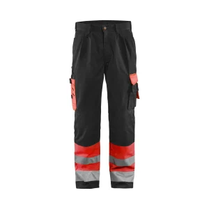 BLAKLADER 15841860 | Hi Vis Trousers Hi Vis Reflective Work Trousers Men - Twill Fabric