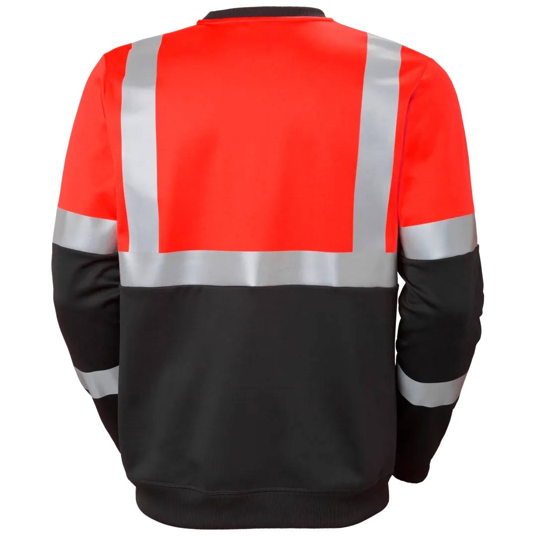 HELLY HANSEN ADDVIS SWEATSHIRT CLASS 1 79256 Hi Vis Reflective Work Sweatshirt MEN - UPF 40 – Image 3