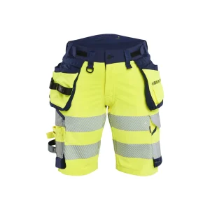 BLAKLADER 70201648 | Women's Hi Vis shorts 4 way stretch Hi Vis Reflective Work Shorts Women - Double Weave