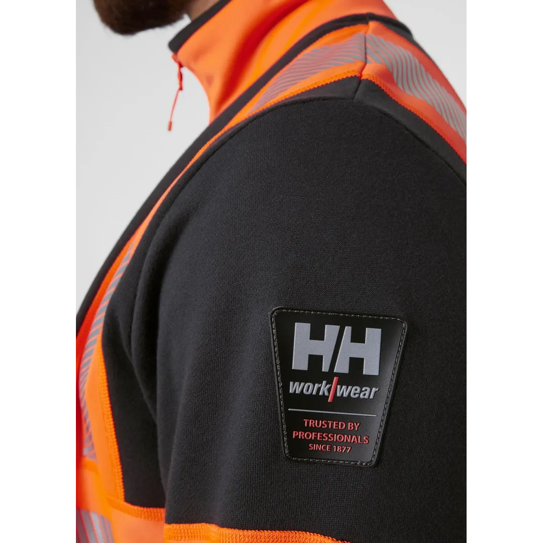 HELLY HANSEN ICU ZIP SWEATSHIRT 79274 Hi Vis Reflective Work Sweatshirt MEN - YKK Zippers – Image 6
