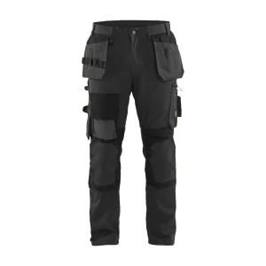 BLAKLADER 15541860 Craftsman trousers with stretch Work Trousers Men - twill fabric
