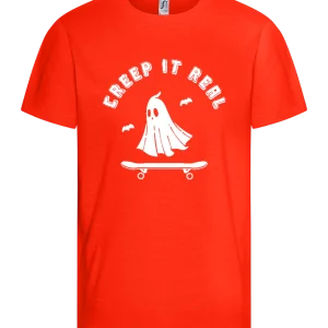 Creep It Real Ghost Design - Comfort kids fitted t-shirt