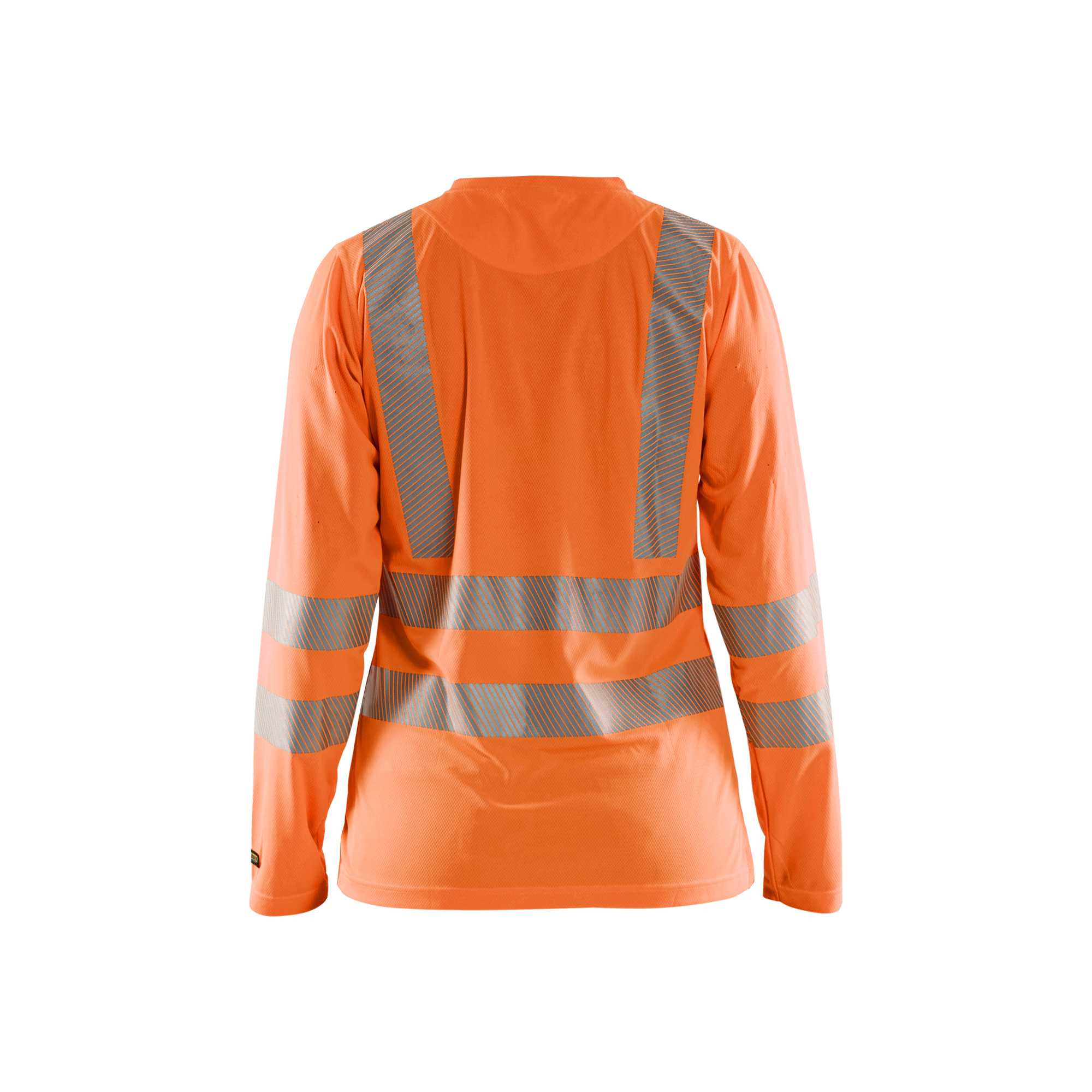 BLAKLADER 34851013 Women's Hi Vis t shirt long sleeve Hi Vis Reflective Long Sleeve Work T-Shirt WOMEN - 100% Polyester – Image 7
