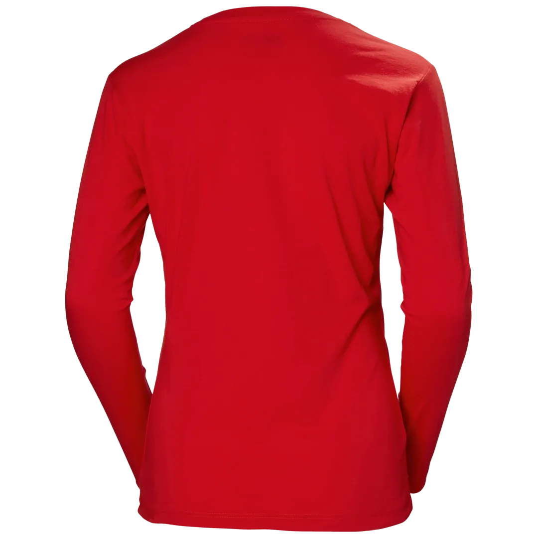 HELLY HANSEN W CLASSIC LONGSLEEVE 79159 Long Sleeve Work T-Shirt WOMEN - 100% Cotton – Image 3