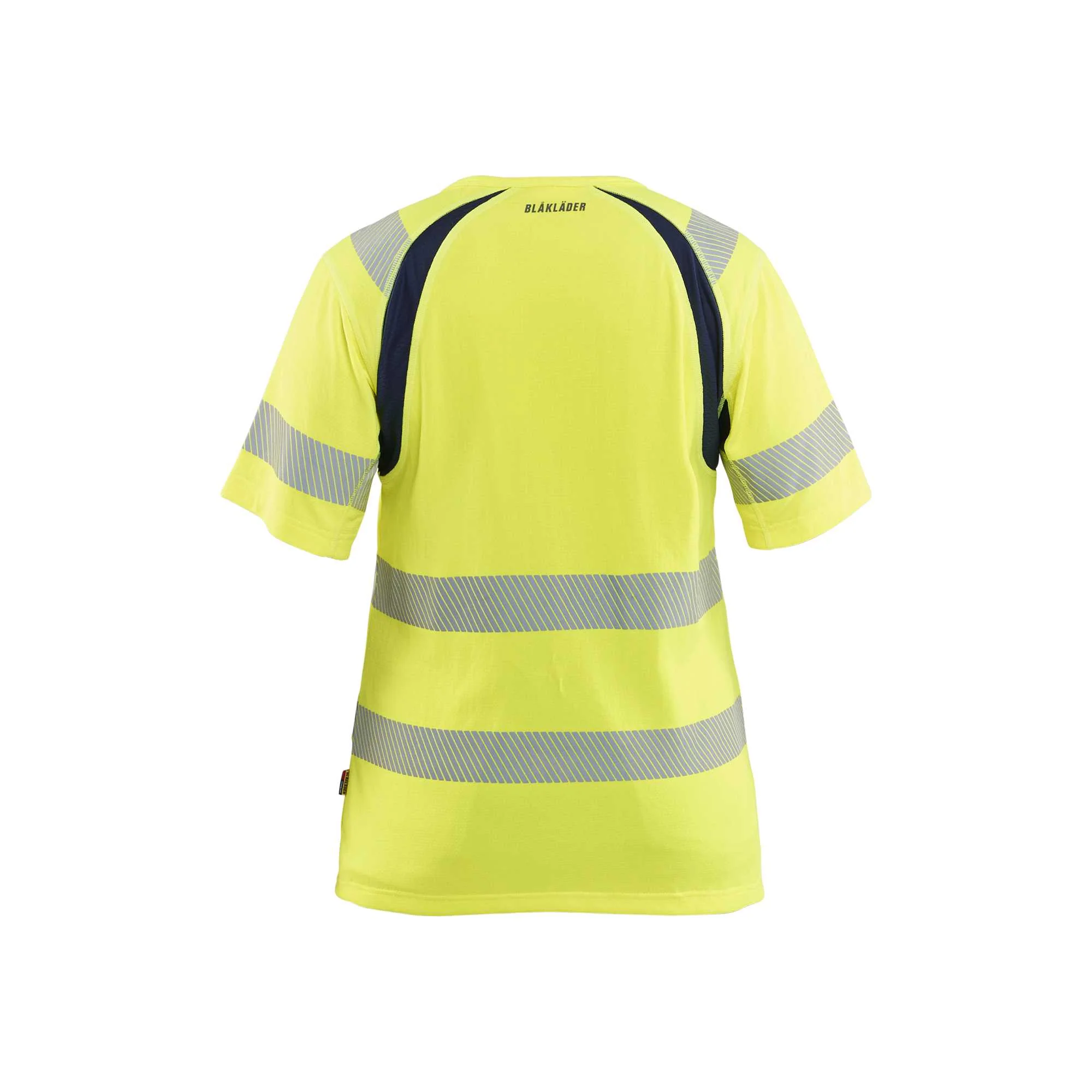 BLAKLADER 35032537 Women’s Hi Vis T shirt Hi Vis Reflective Short Sleeve Work T-Shirt WOMEN - Moisture Wicking – Image 3