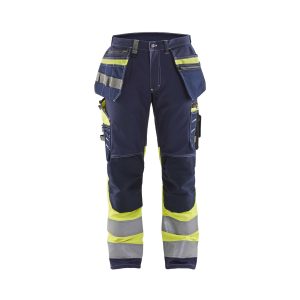 BLAKLADER 17941370 Hi Vis Reflective Work Trousers Men - 100% Cotton
