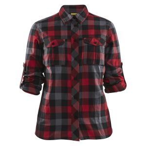 BLAKLADER 32091152 Women's Flannel Shirt Long Sleeve Work Shirt WOMEN - 100% Cotton